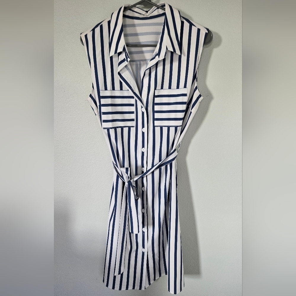 Blue Stripe dress no brand Size Large